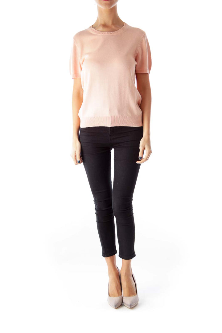 Peach Short Sleeve Top