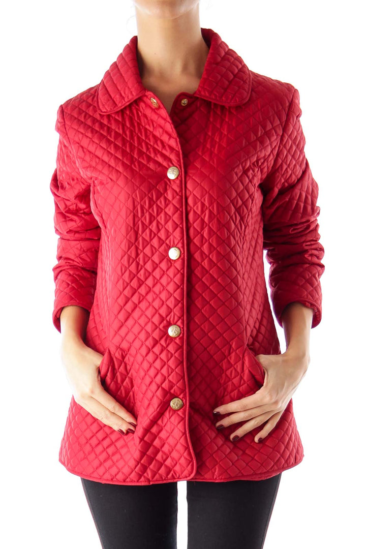 Red Quilted Jacket