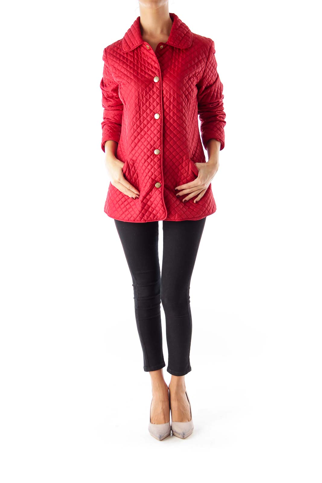 Red Quilted Jacket