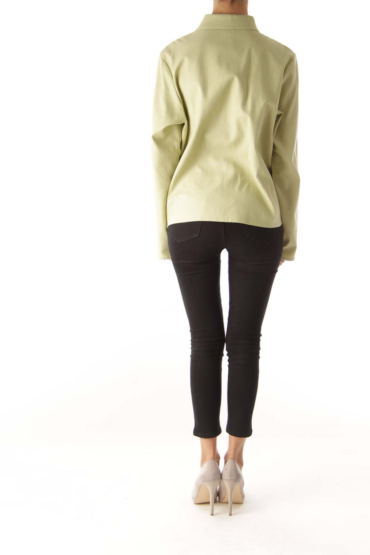 Green Front Ziper JAcket