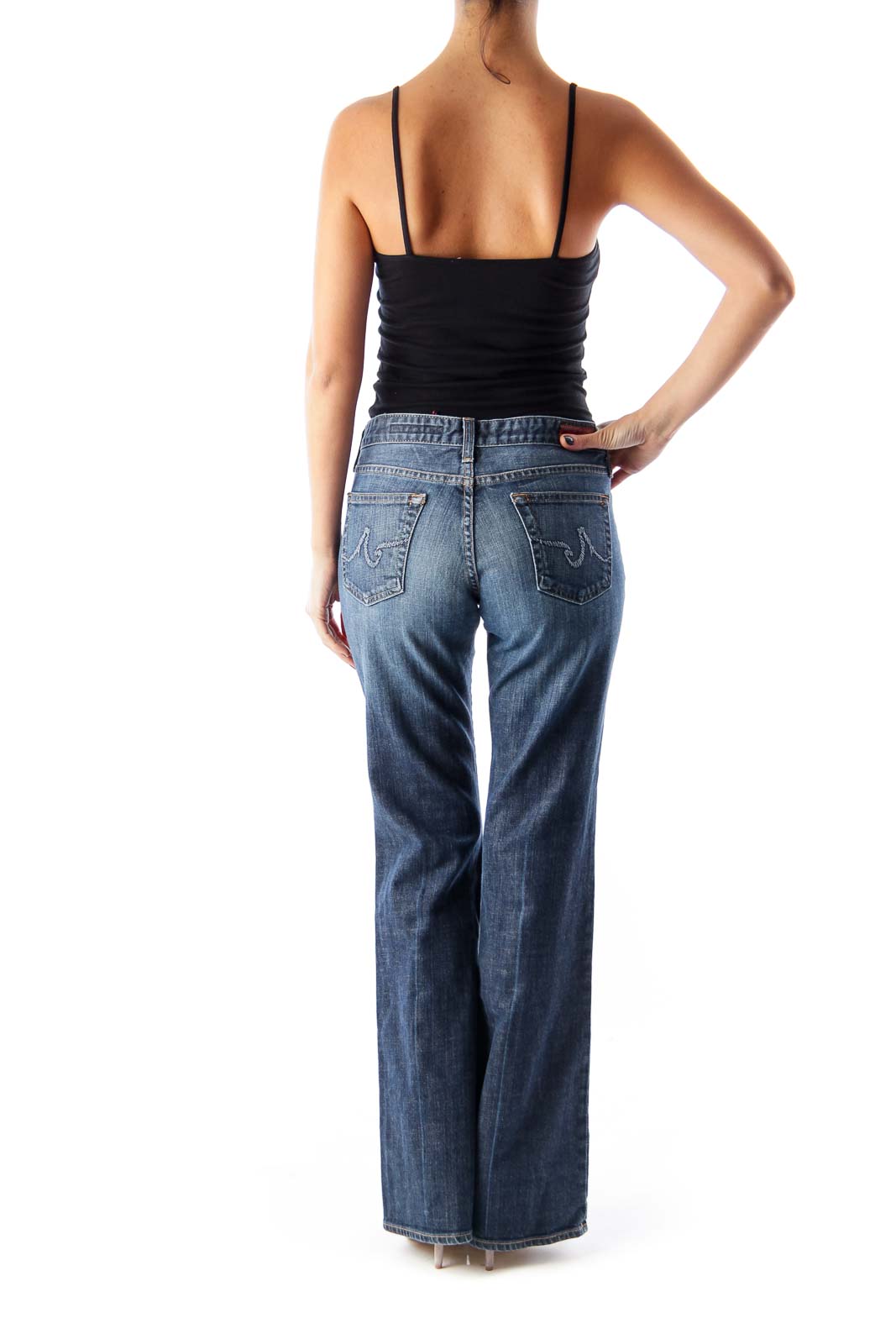 Dark Blue Flare Jeans