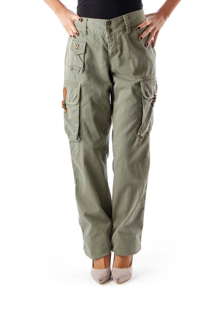 Military Green Cargo Pants