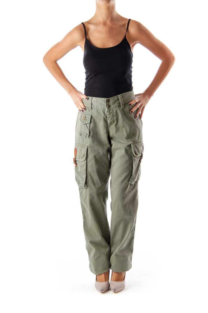 Military Green Cargo Pants