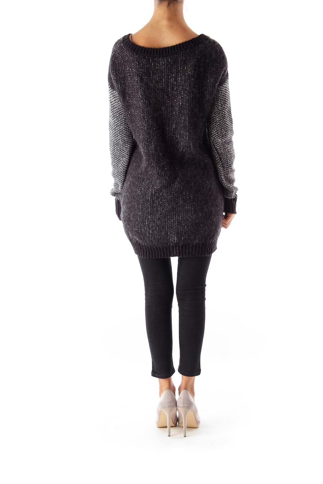 Black & Gray Knit Sweater