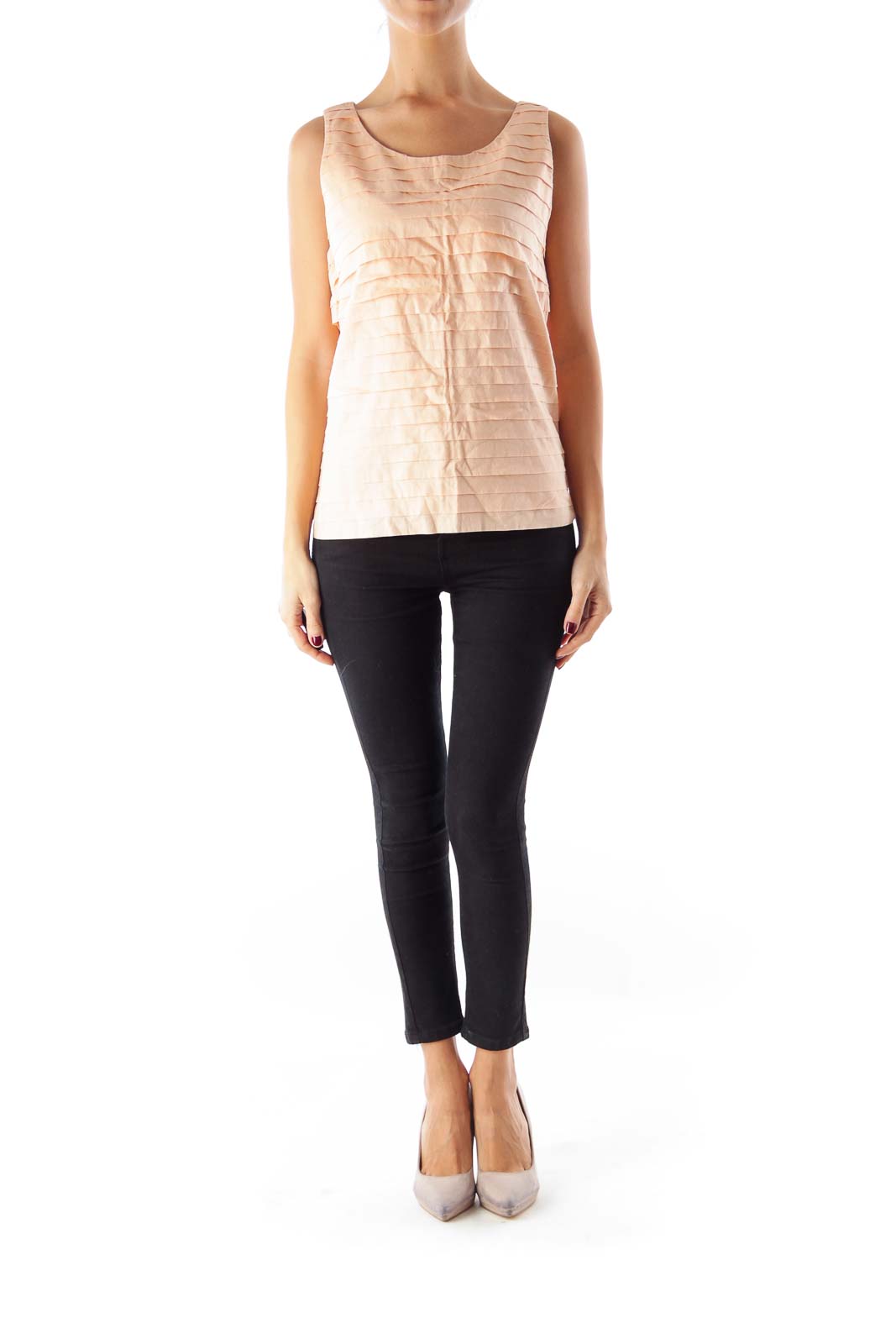 Peach Layered Top