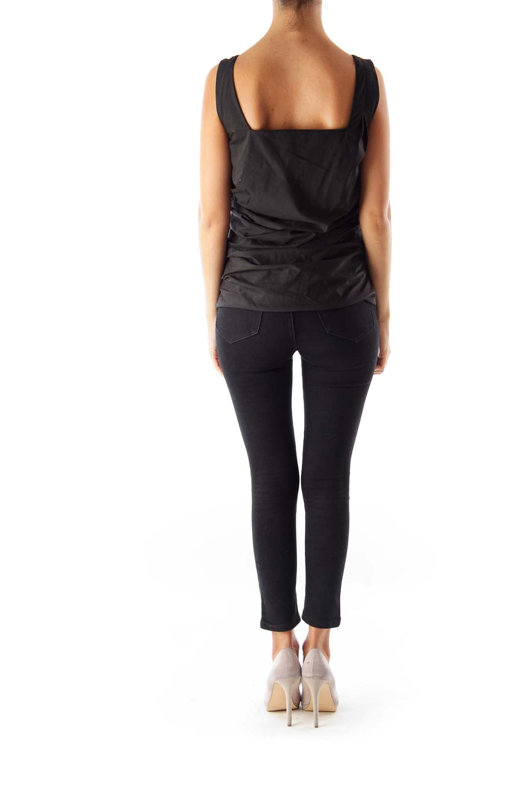 Black Draped Top