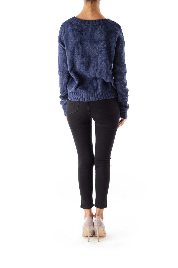 Blue Crop Sweater