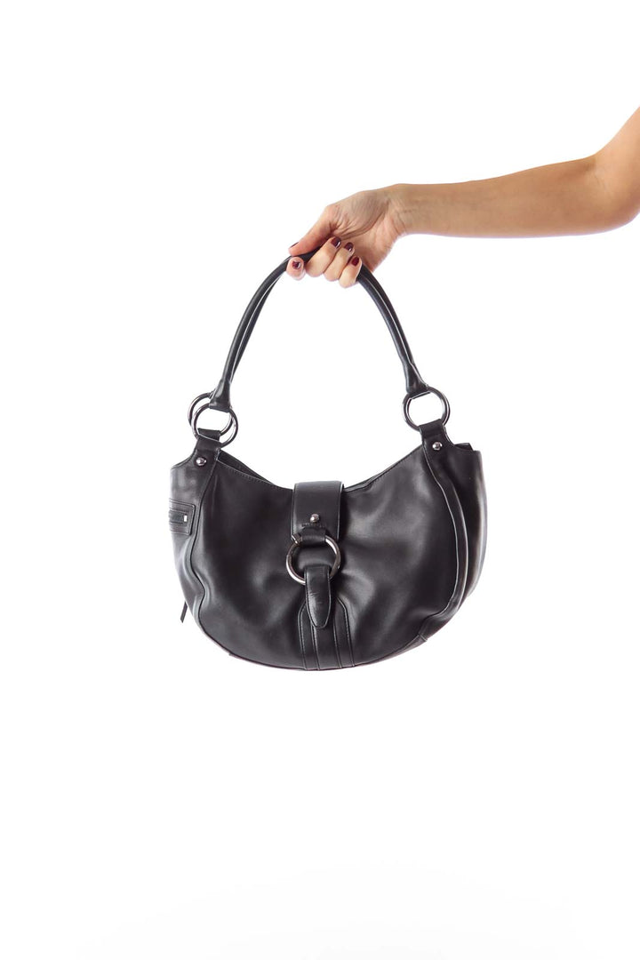 Black Round Metal Bag