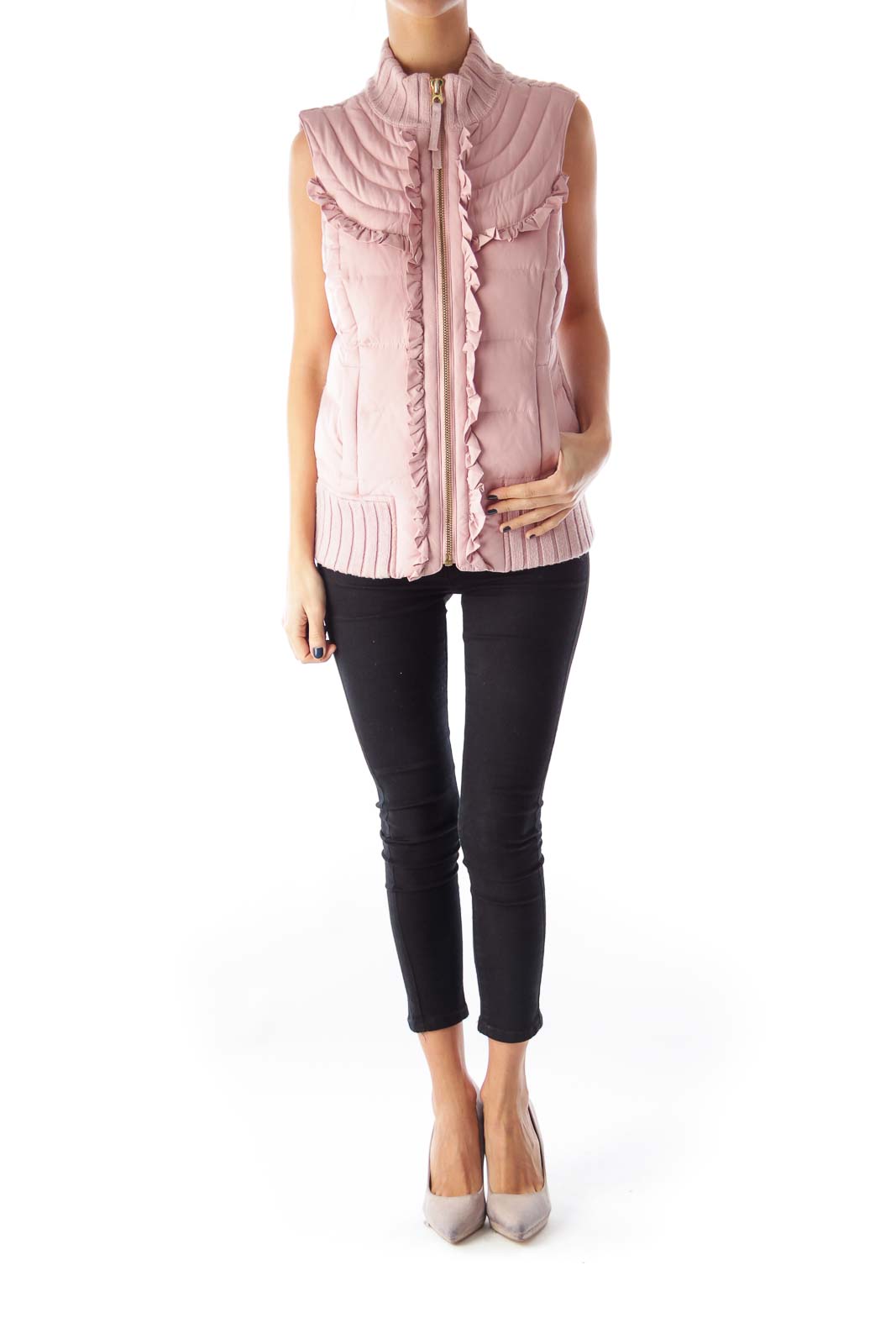 Pink Down Vest