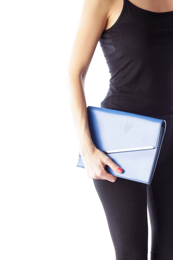 Blue Envelope Clutch