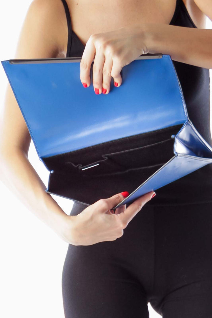 Blue Envelope Clutch