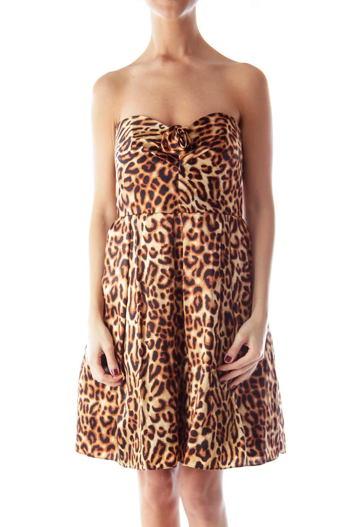 Cheetah Print Mini Dress