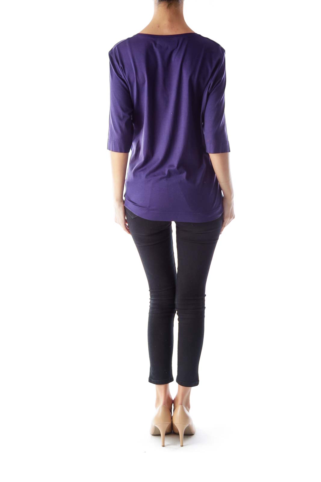 Purple Trim Detail Shirt