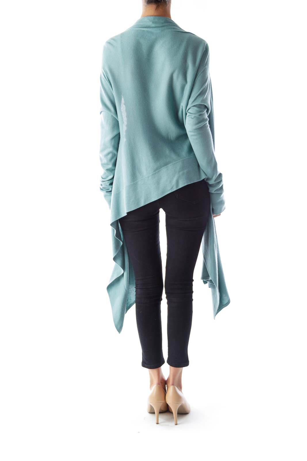 Mint Green Open Cardigan