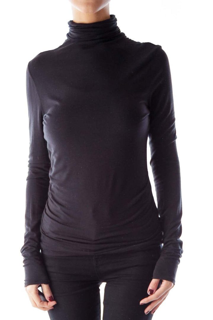 Black Turtleneck Shirt