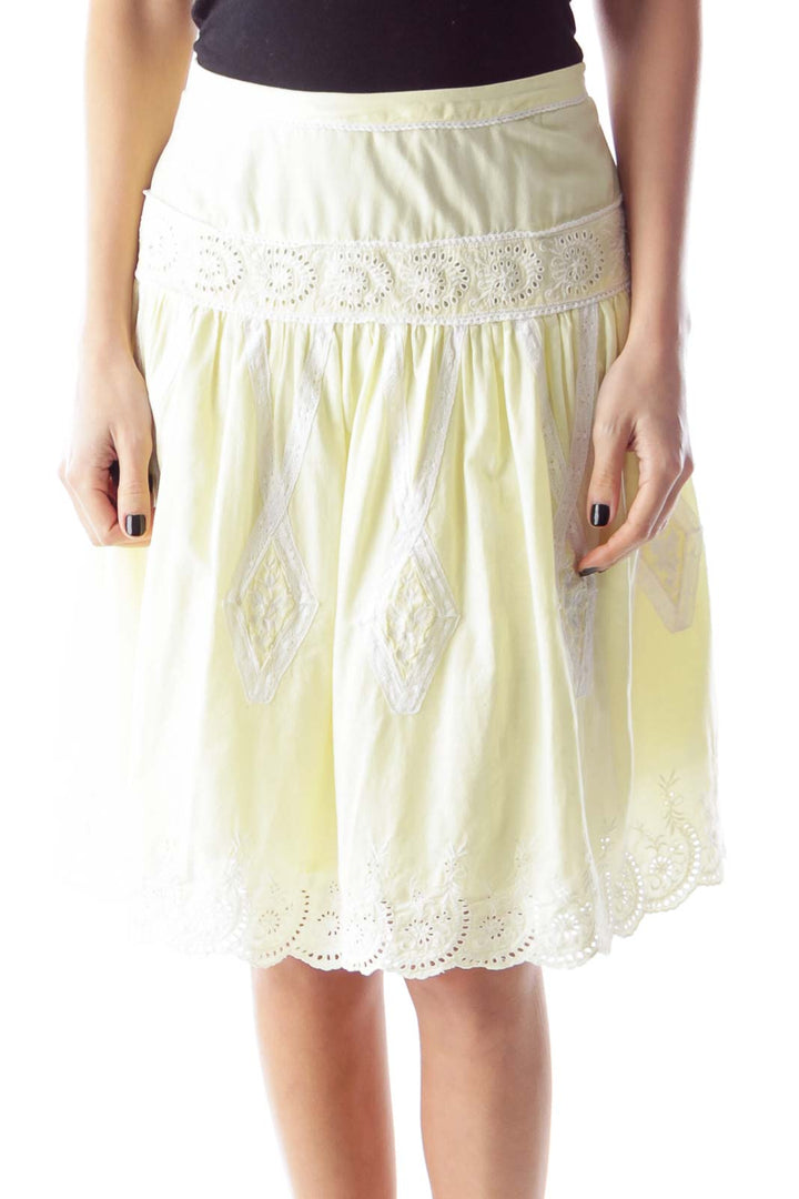 Yellow Lace Skirt