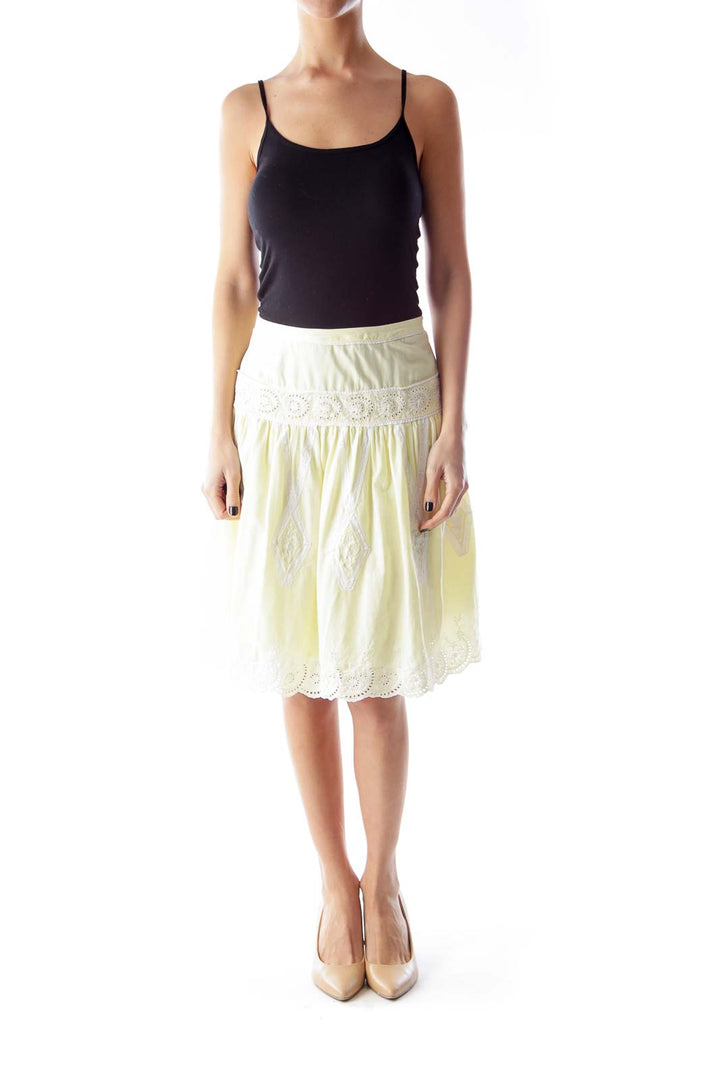 Yellow Lace Skirt