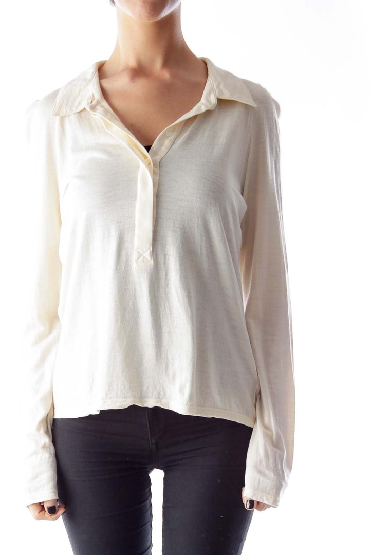 Beige Cotton Shirt