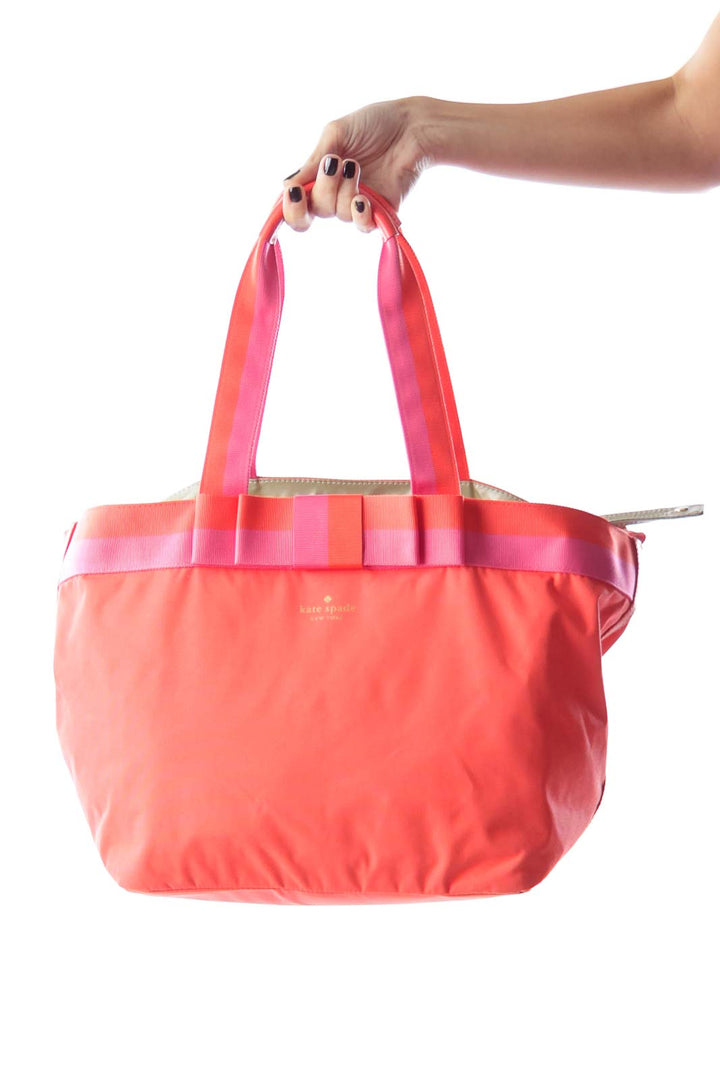 Orange & Pink Diaper Bag