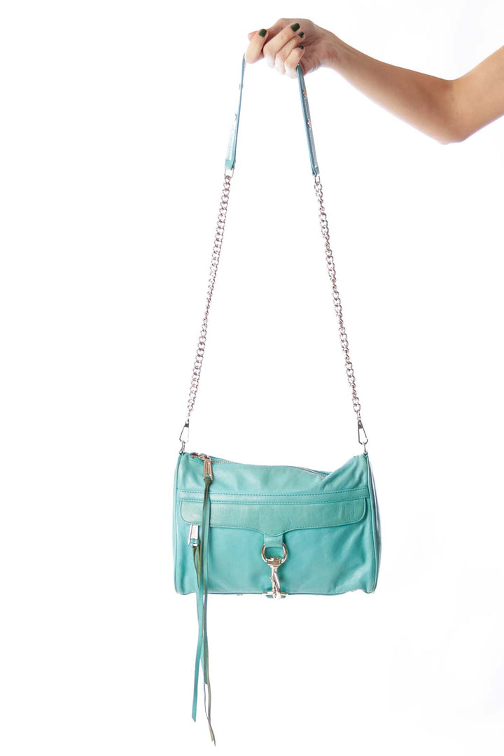 Green Chain Crossbody Bag