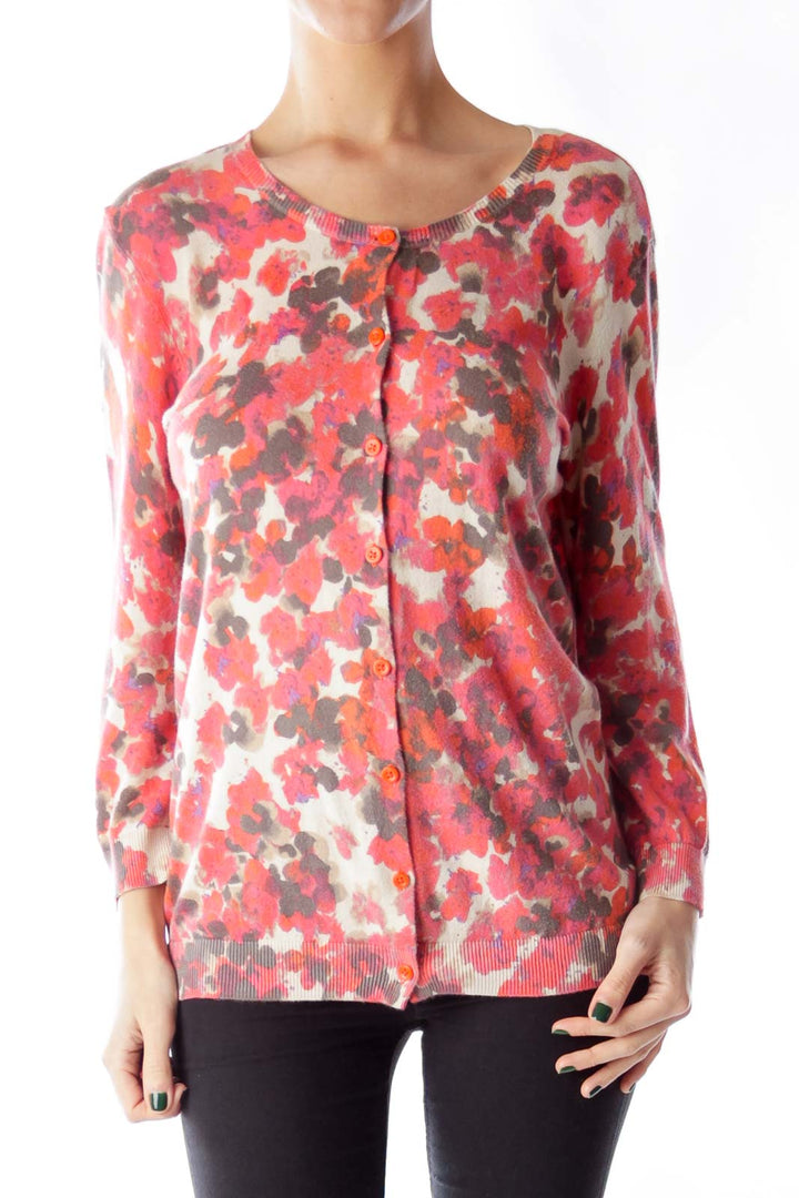 Floral Print Cardigan