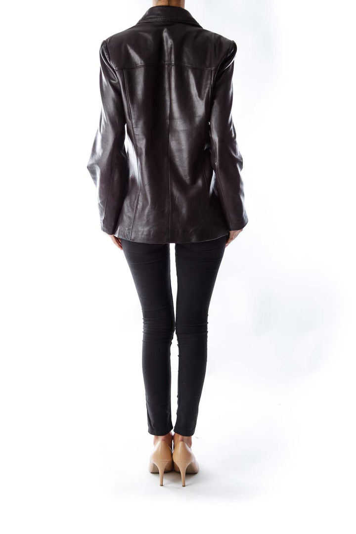 Dark Brown Leather Jacket