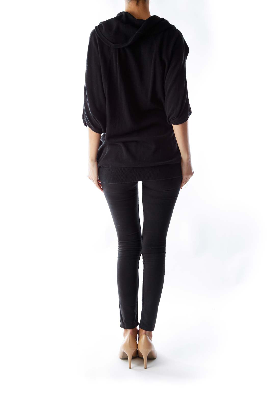 Black Cowl Neck Shirt