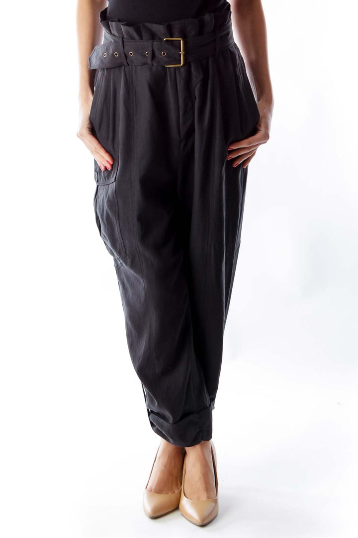 Black Silk Pants