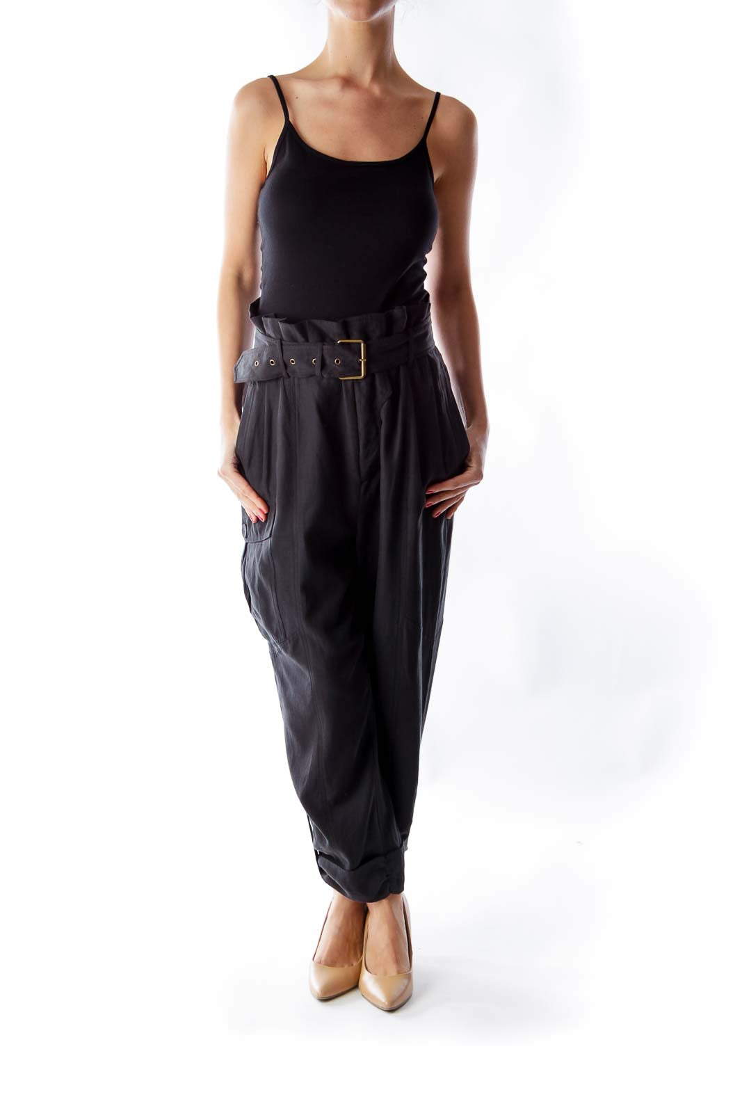 Black Silk Pants