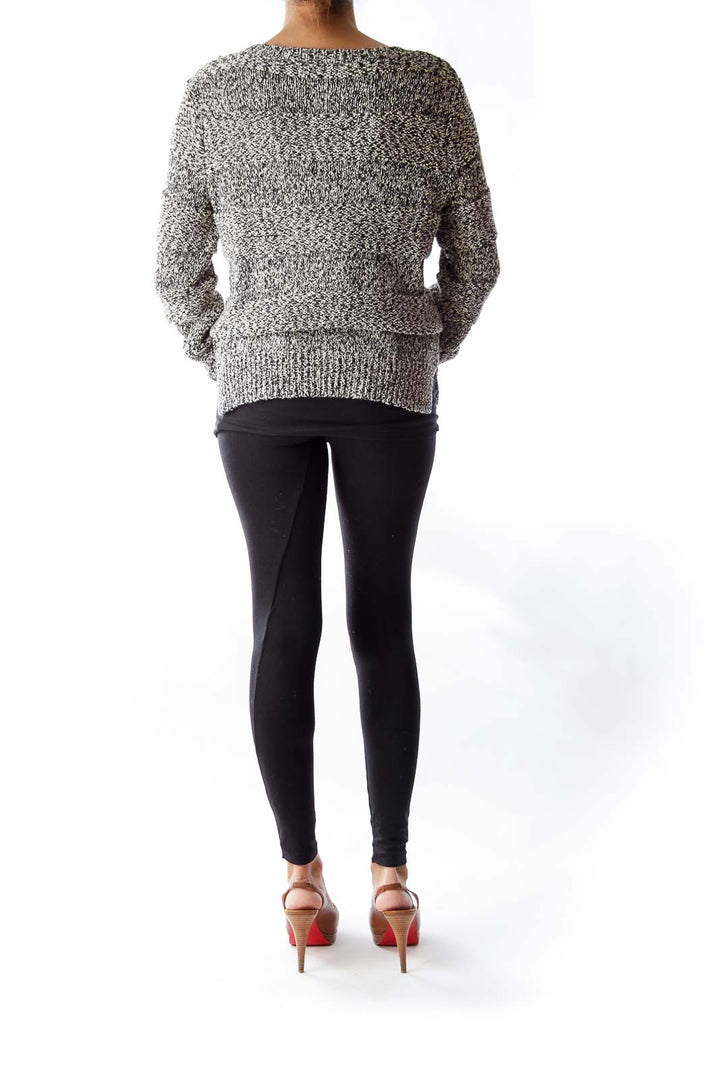 Black & Beige Knit Sweater