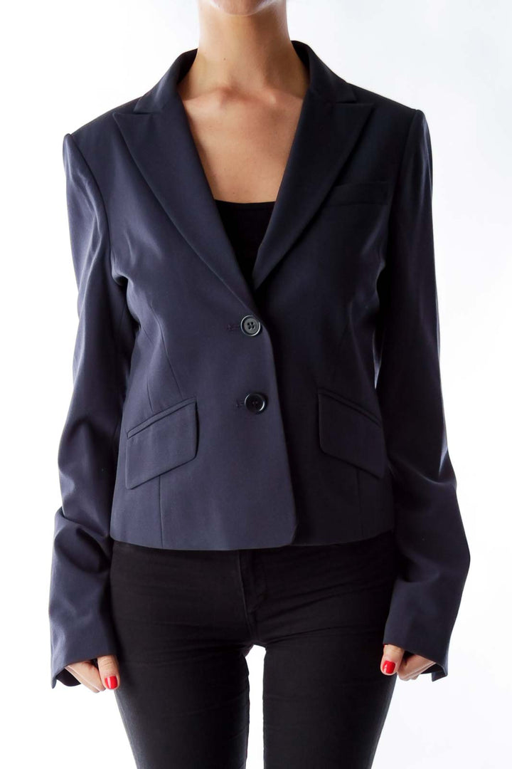 Navy Fitted Blazer