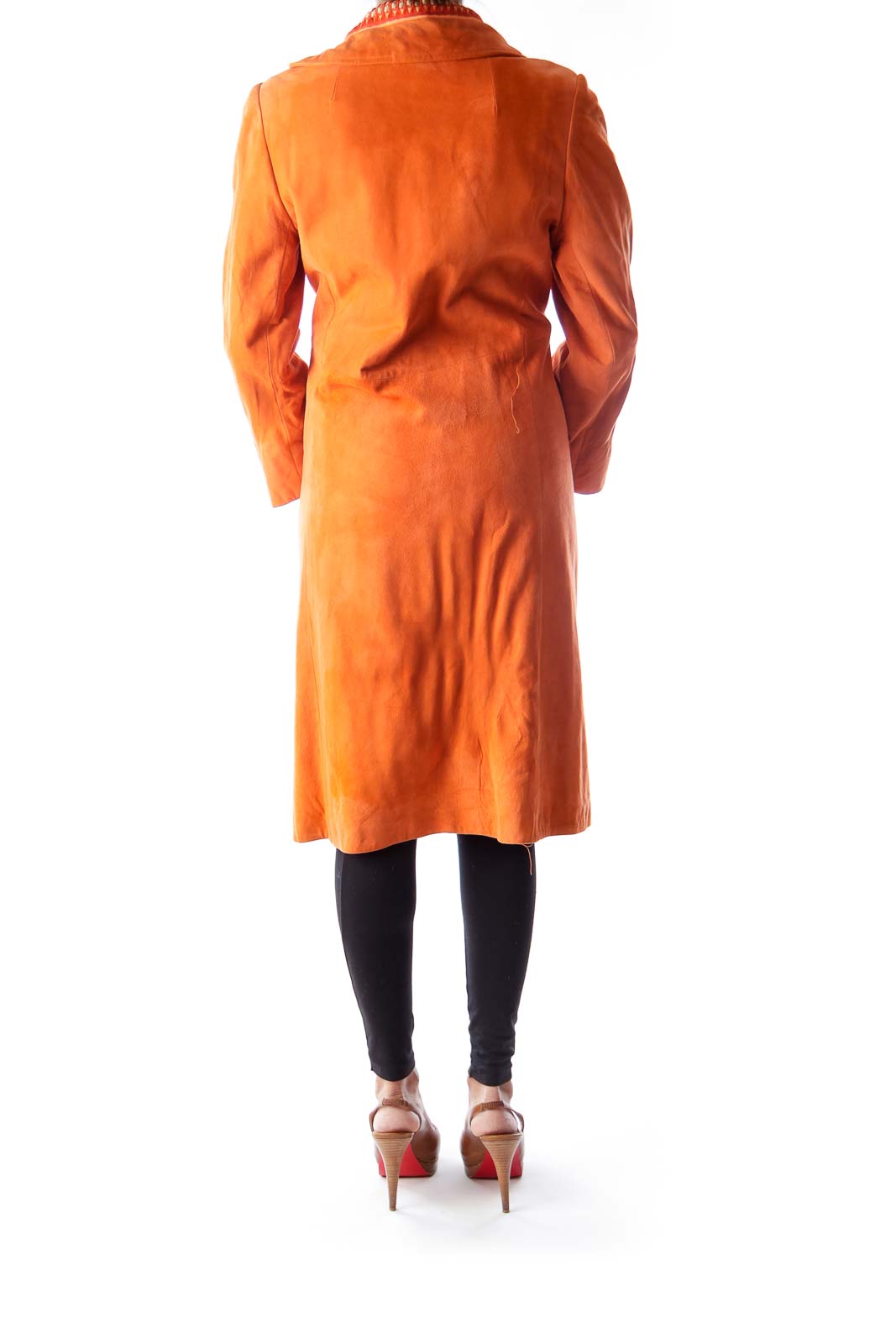 Orange Vintage Suede Coat