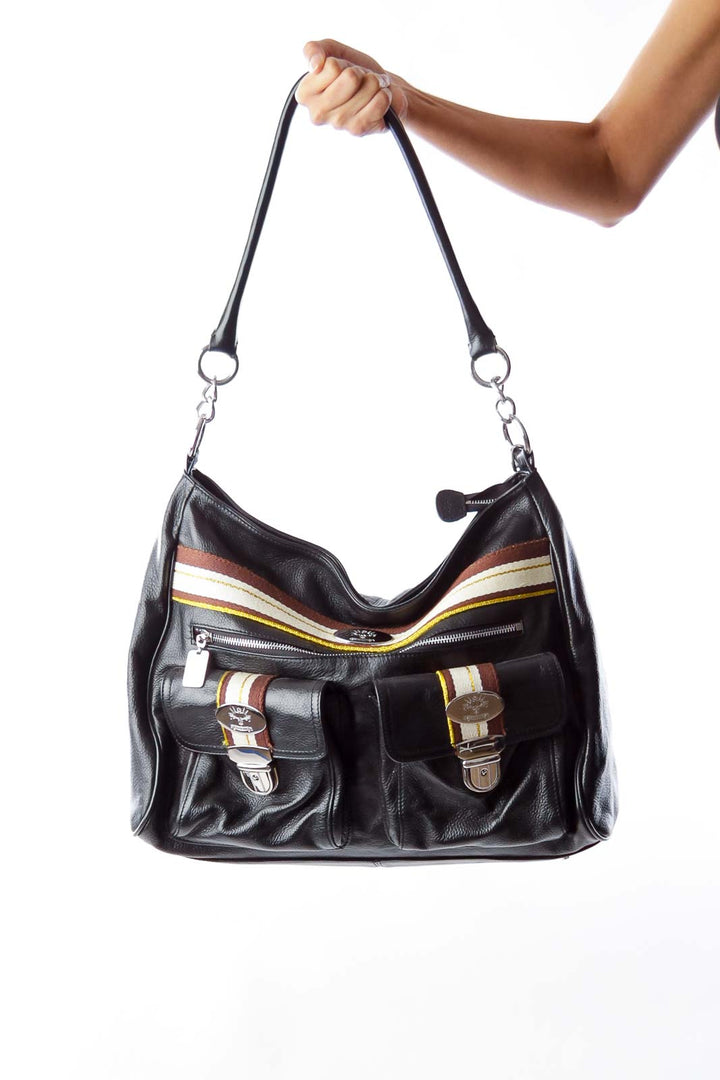 Black Leather Large Bag