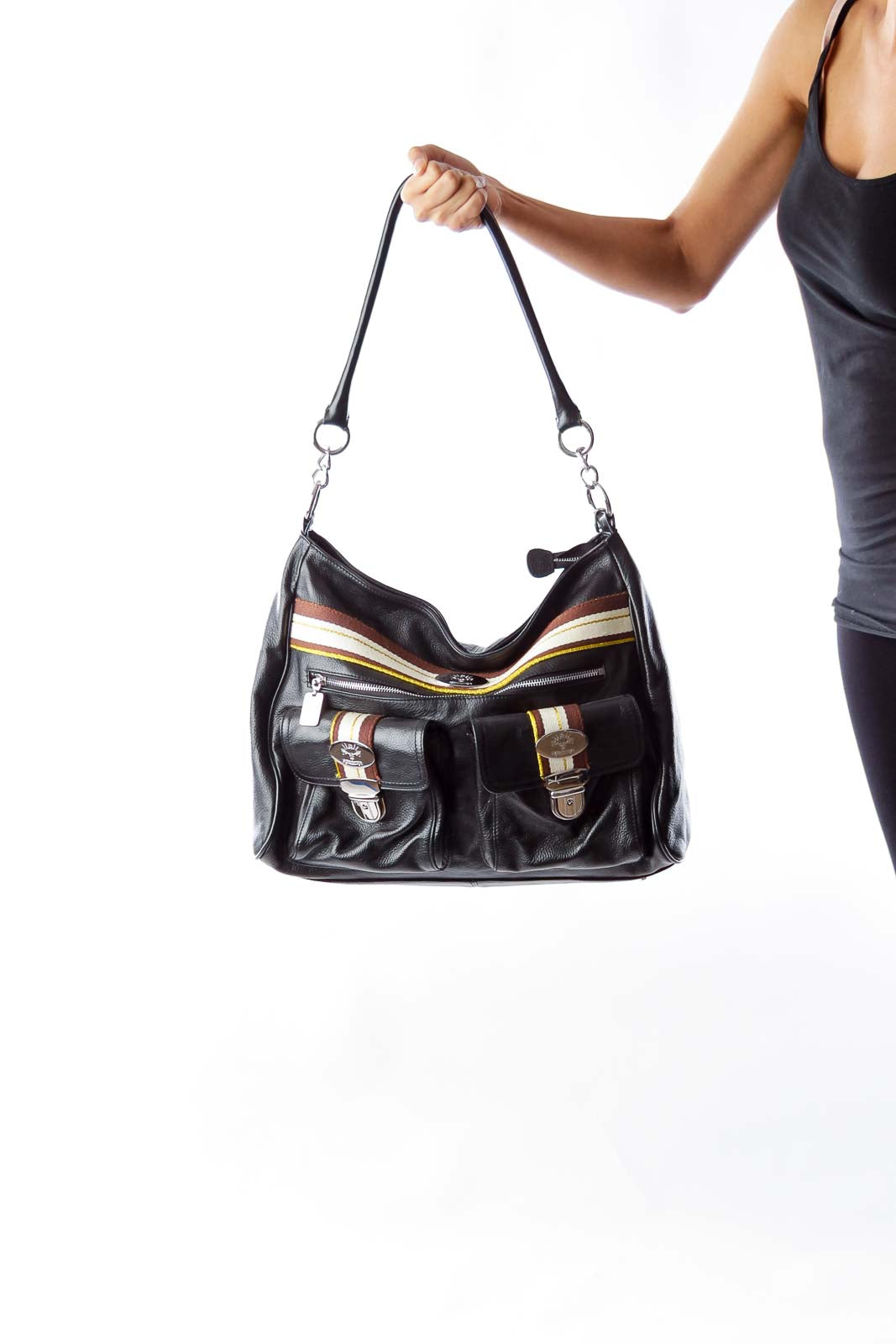 Black Leather Large Bag