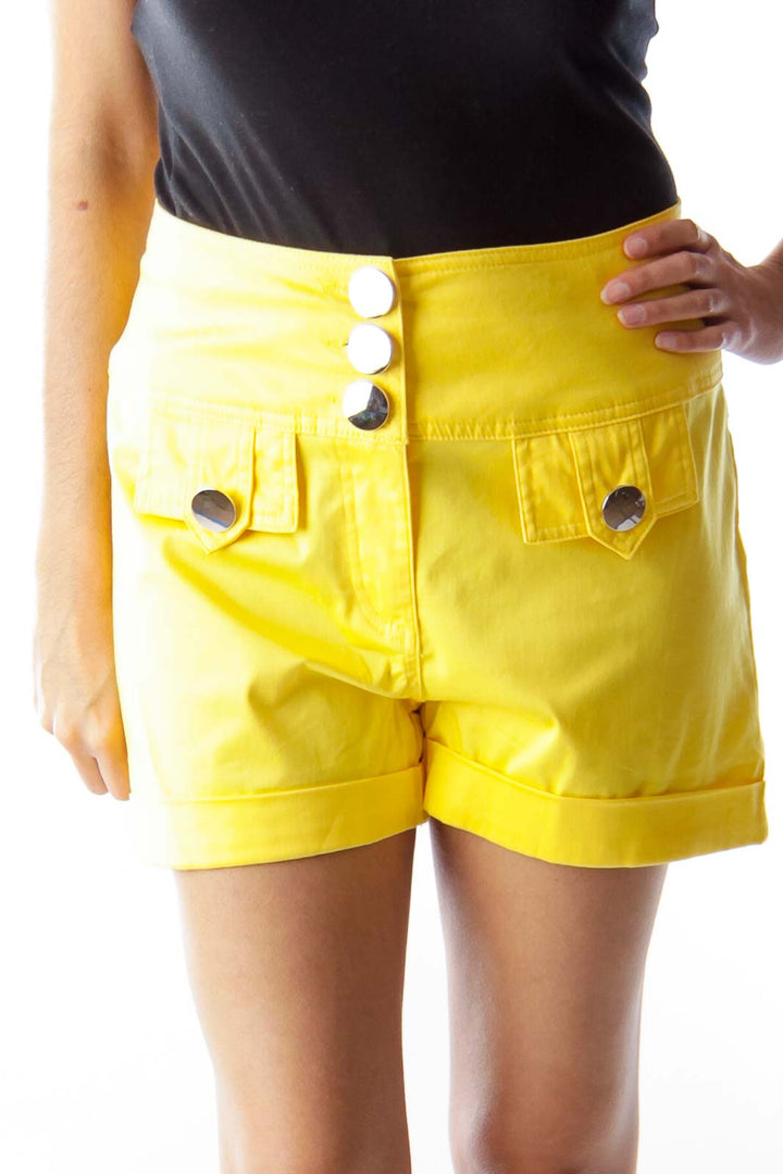 Yellow Waisted Shorts