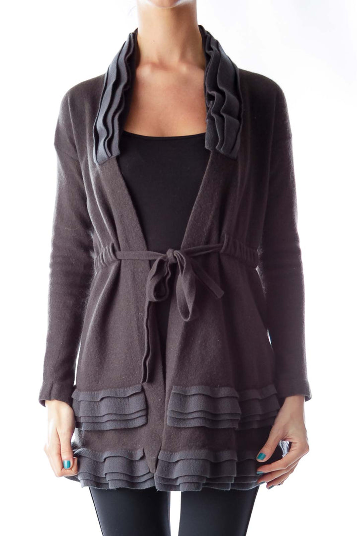 Dark Gray Ruffle Jacket