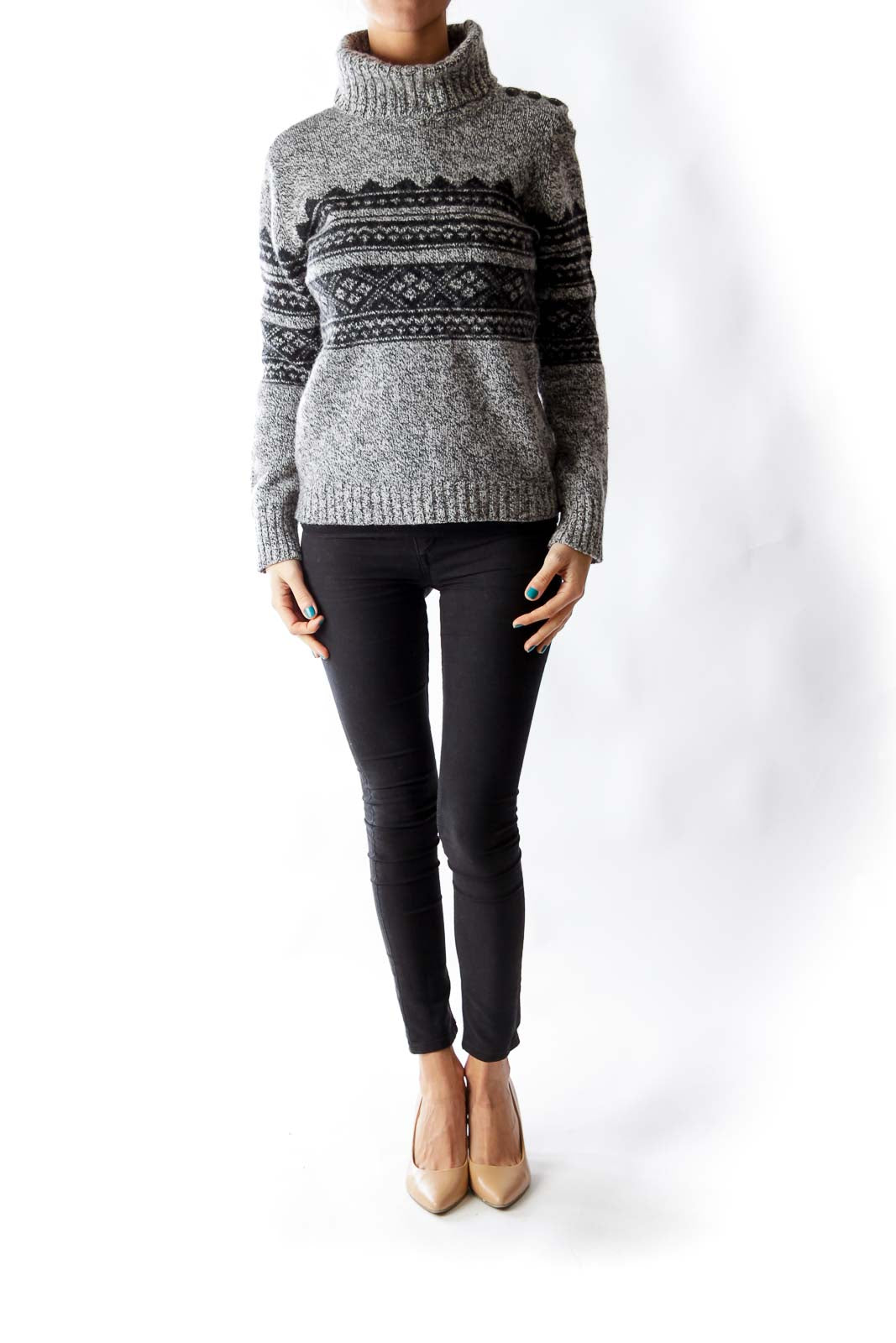 Gray & Black Merino Sweater