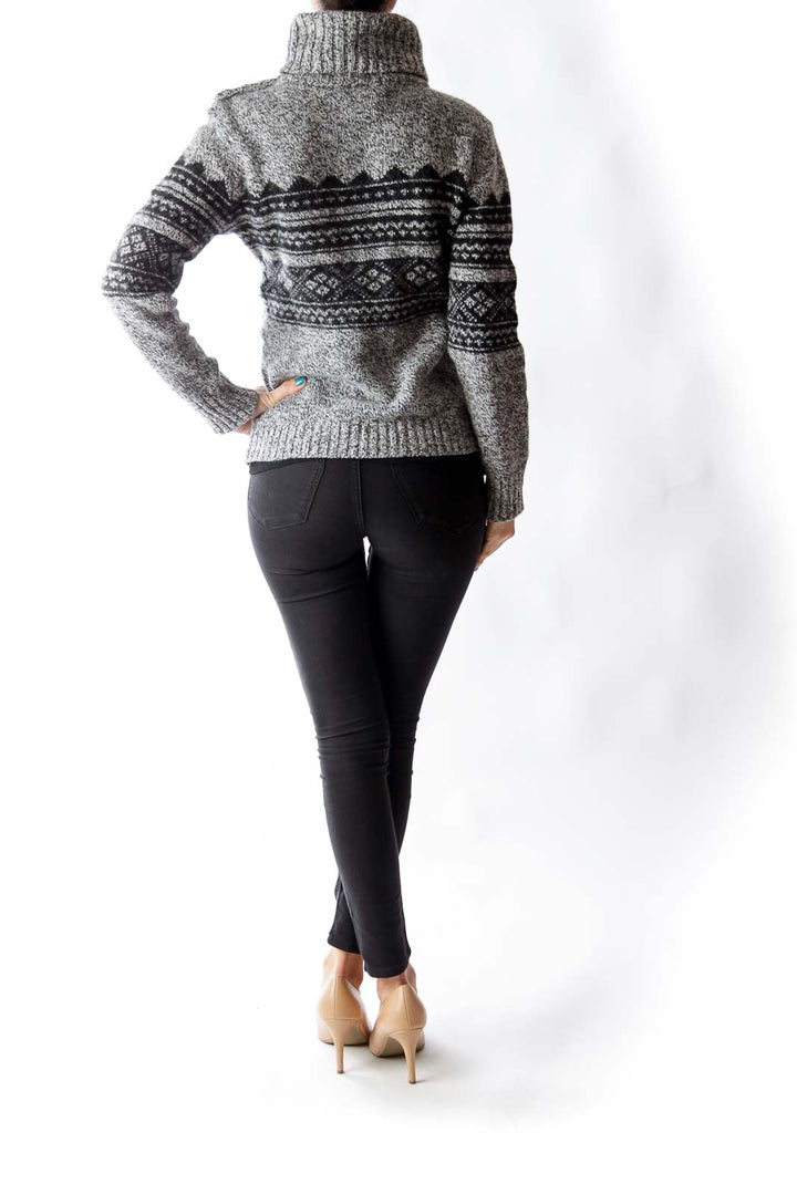 Gray & Black Merino Sweater