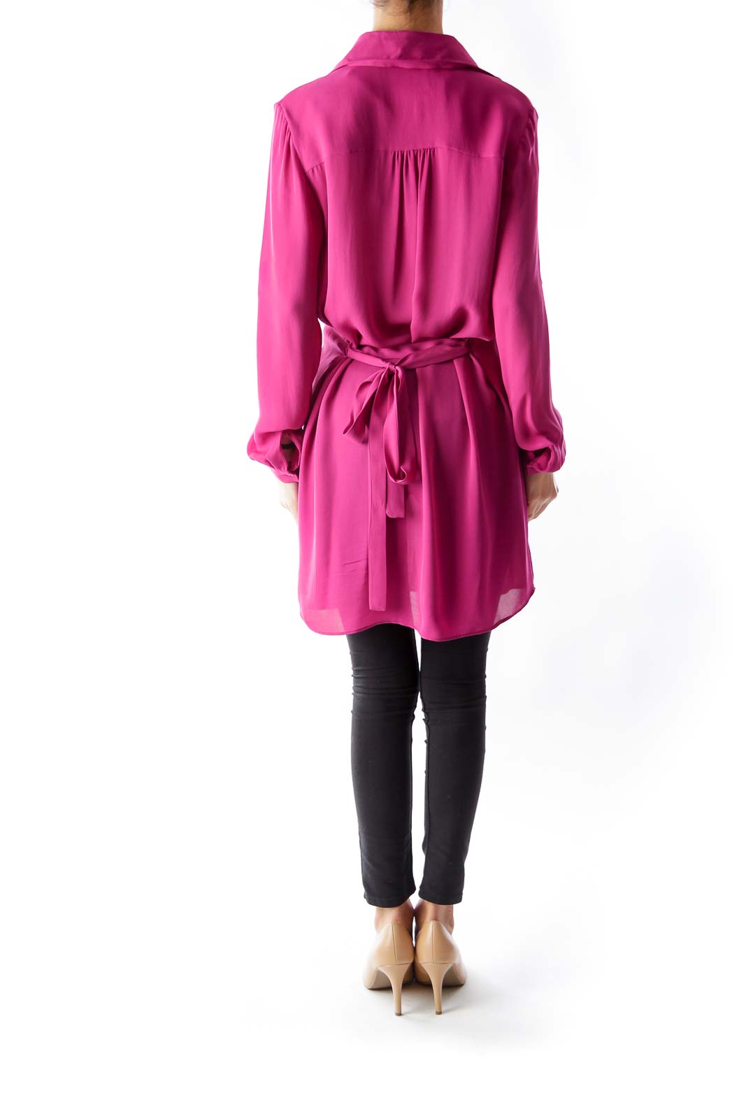 Fuchsia Shirt Dress