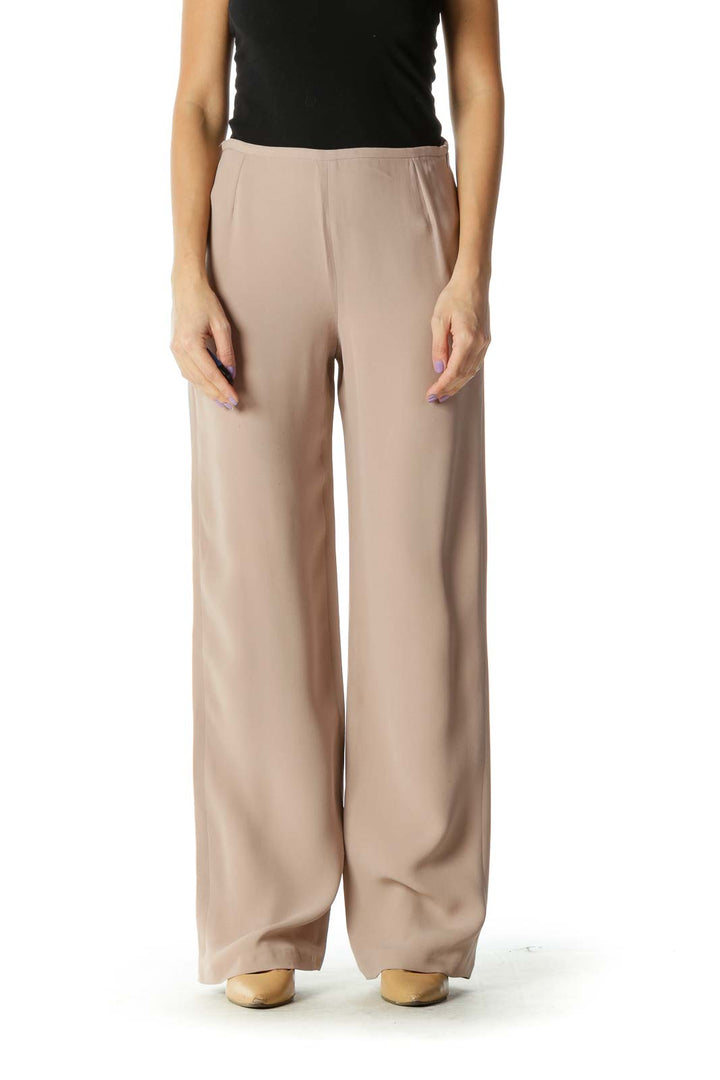 Sand High Waist Wide Leg Pants