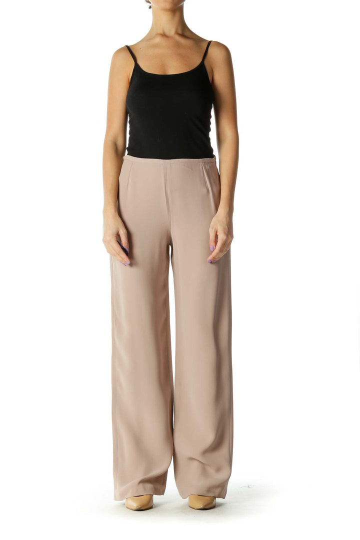 Sand High Waist Wide Leg Pants