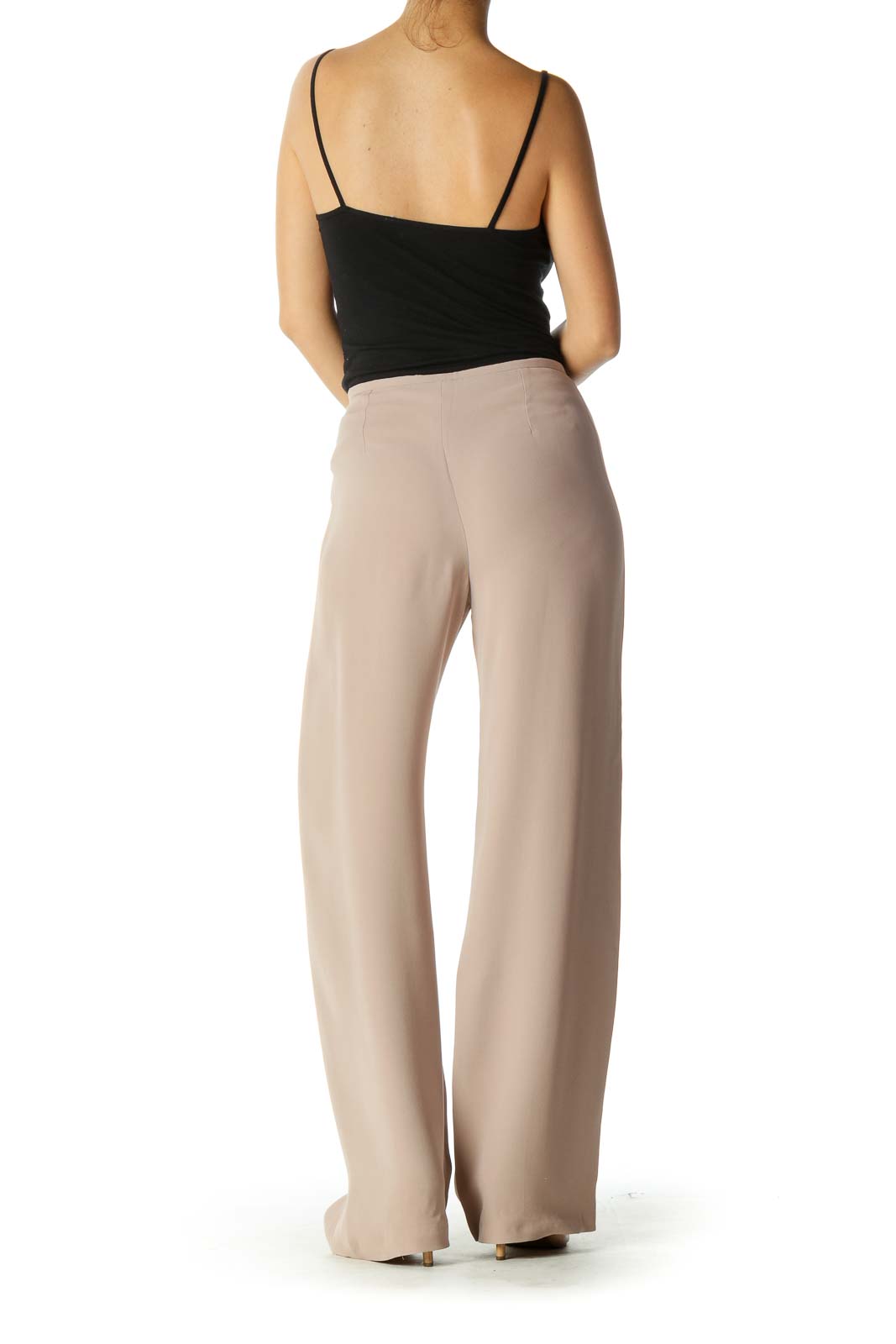 Sand High Waist Wide Leg Pants