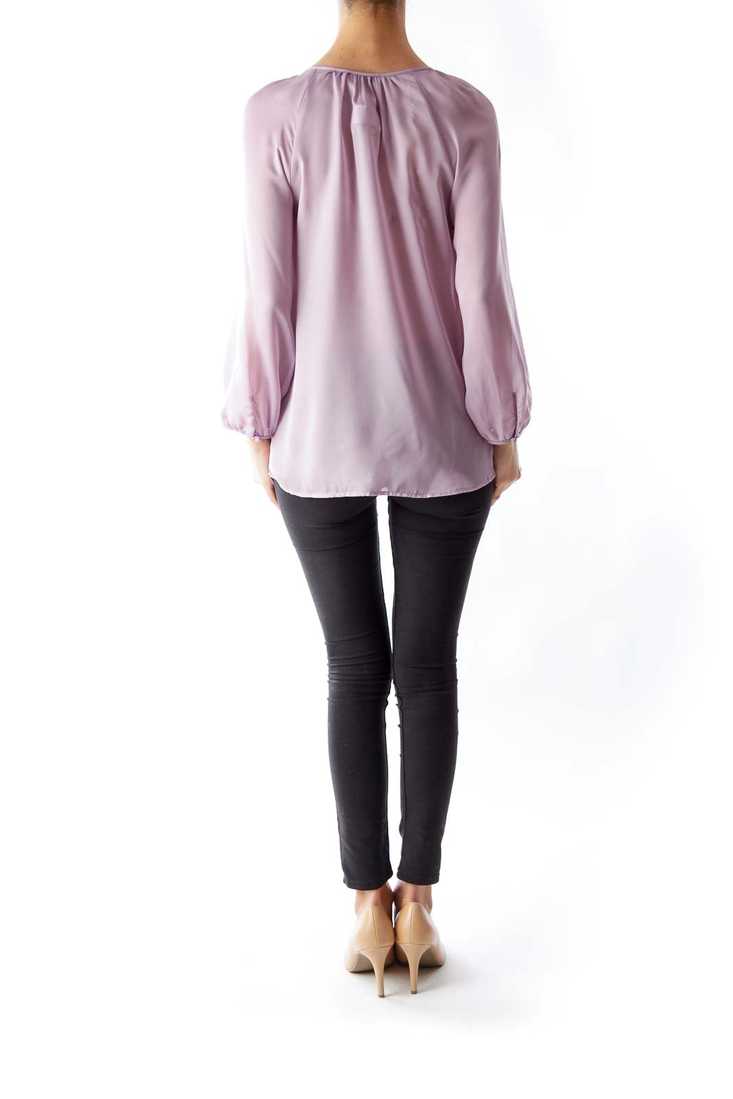 Light Purple Ruffle Blouse