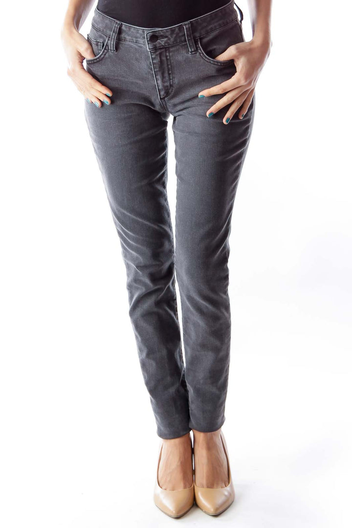 Black Faded Skinny Jeans