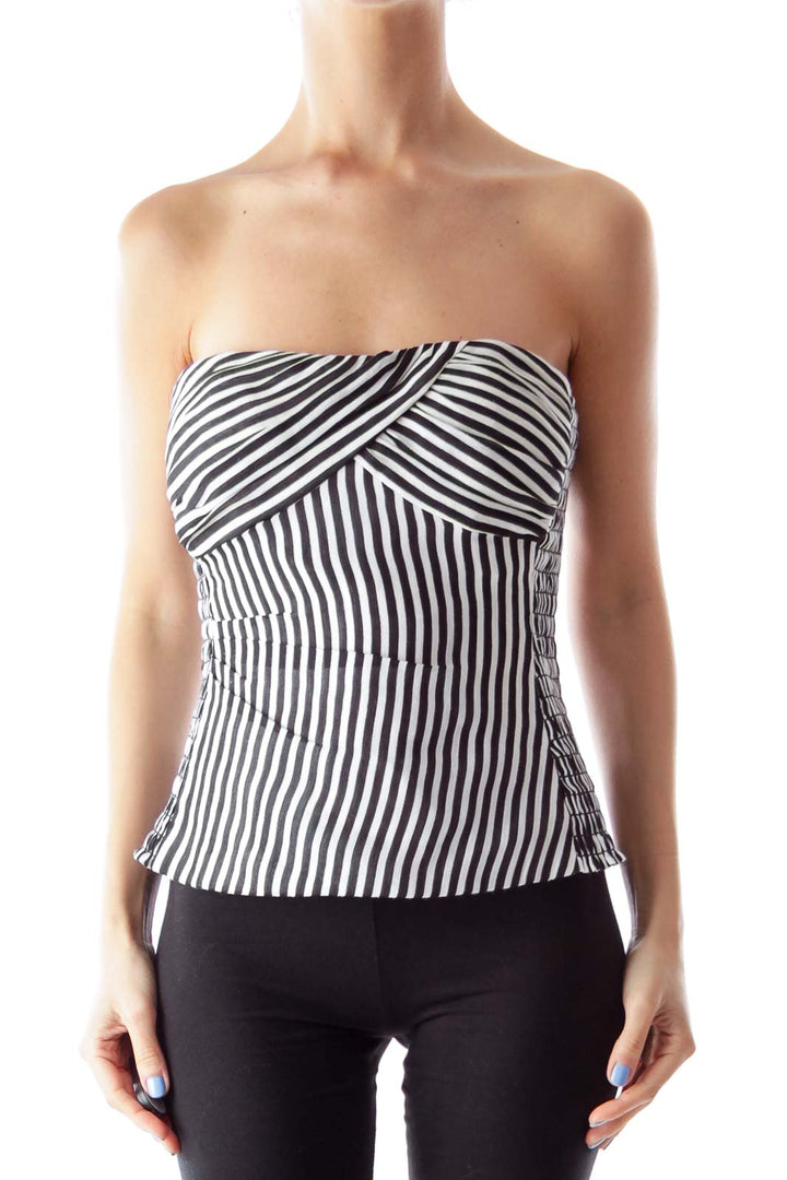 Black & White Stripe Top