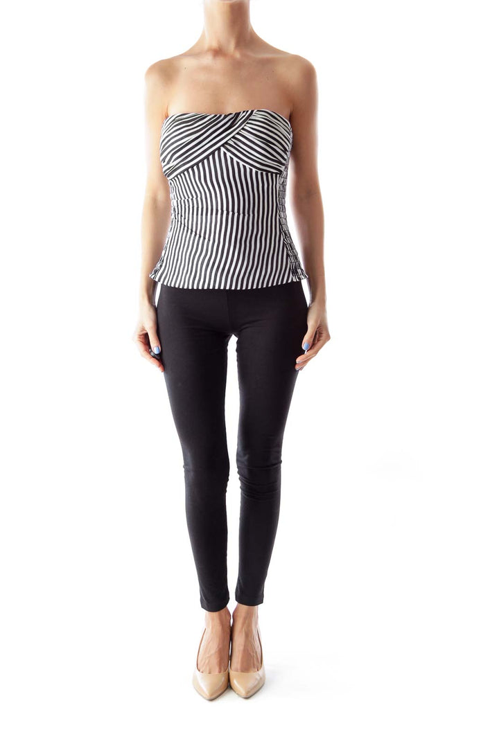 Black & White Stripe Top