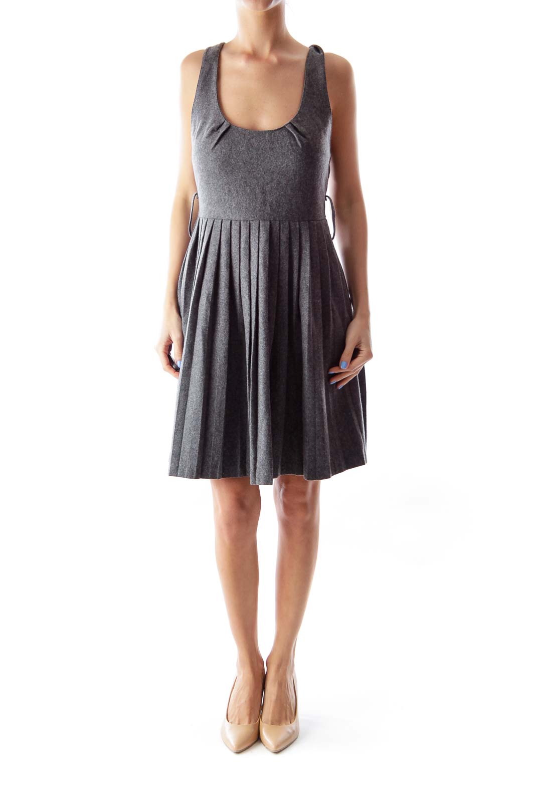 Gray Wool Dress