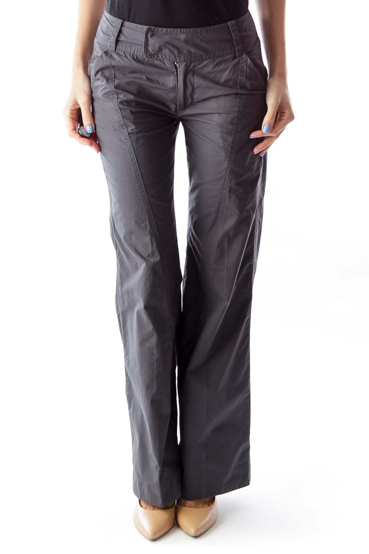 Gray Flare Pants