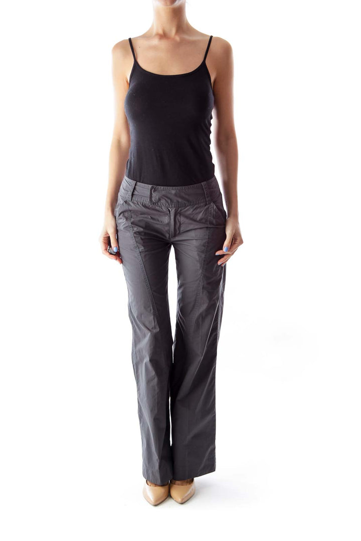 Gray Flare Pants