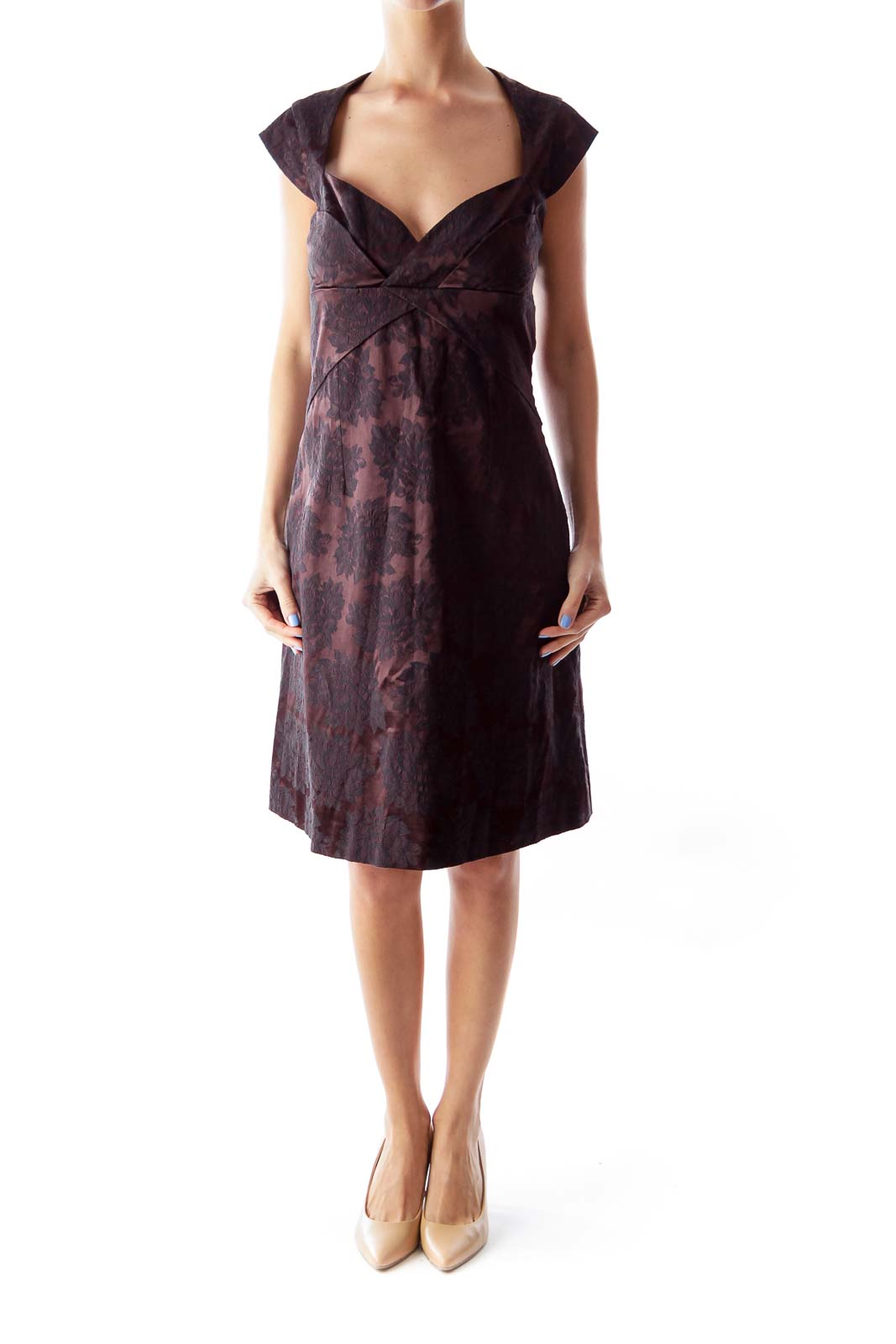 Brown & Black Lace Dress